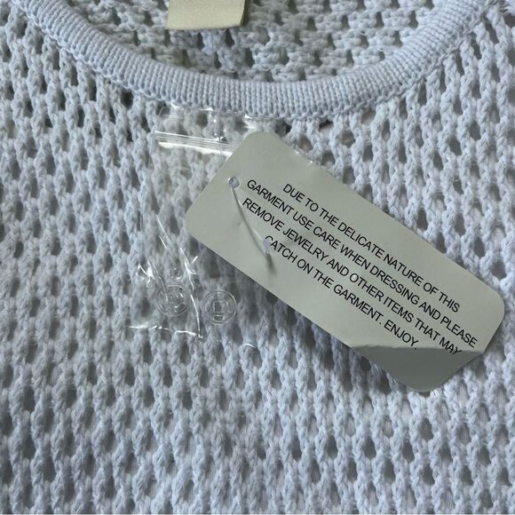 Sundance Catalog NWT White Crochet Dress XS - Picture 3 of 7